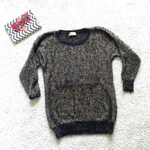 KATSUMI LF cosy chenille gold black sweater NWOT